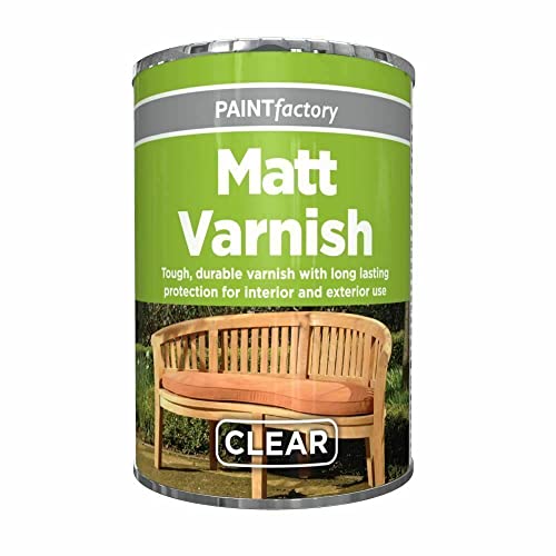 AHS Clear Varnish Paint Tin 300ml - Long Lasting Tough, Durable for Protection - All Purpose Interior and Exterior Use Gloss Finish - Apply for Paint Metal, Wood, Plastic (Matt Varnish Tin)