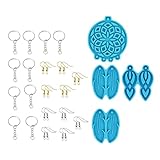 WRITWAA Dream Catcher with Plume Silicone Mold Set Wind Chime Casting Tray for DIY Epoxy Resin Crafting
