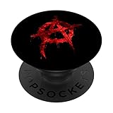 Anarchie Anarchist Graffiti Symbol Antigovernment PopSockets mit austauschbarem PopGrip