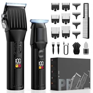 Tagliacapelli Uomo, Set Macchinetta Per Capelli Rasoio Elettrico Barba e Capelli Macchinetta Capelli Professionale Hair Trimmer Uomo Tagliacapelli Uomo Professionale Trimmer Capelli Regalo Per Uomo
