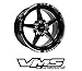 VMS Racing Drag Pack Wheel Set 17x4.5-25ET & 15X10 +20ET 5X114.3