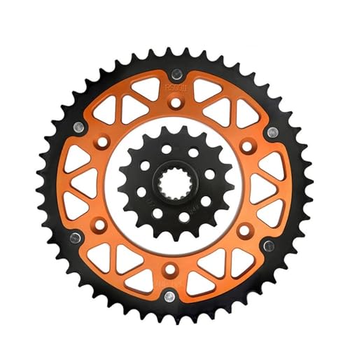Pignon de moto 16T et couronne arrière 520 pour transmission mécanique de remplacement
