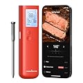 ThermoMaven Wireless Meat Thermometer, 10X Enhanced Signal and Stability with Sub-1G, Standalone Base with Display & Control, Certified Accuracy ±0.5°F, WiFi Unlimited Range for BBQ, Oven,Smoker,Grill