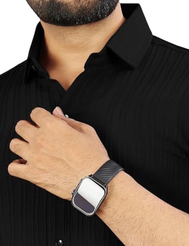 Image of Popcorn Texture Long Sleeve Casual Shirt