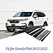 Tumukiw 8PCS Car Window Pillar Post Trim Fit for Honda Pilot 2015-2022 Gloss Black Side Door Window Cover Trim Thick PC Auto Accessories