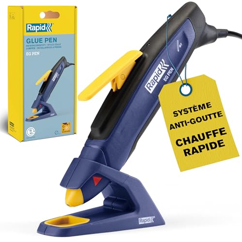 Rapid EGPen - Pistolet à Colle Ø7mm en forme de Stylo - Pour DIY