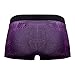 Papi Men's Fashion Microflex Brazilian Trunk - UMPA050 (Purple Pixel Print, XL)