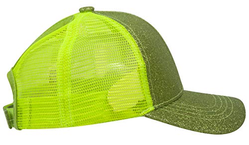 Kids Ponytail Messy Bun Trucker Hat3