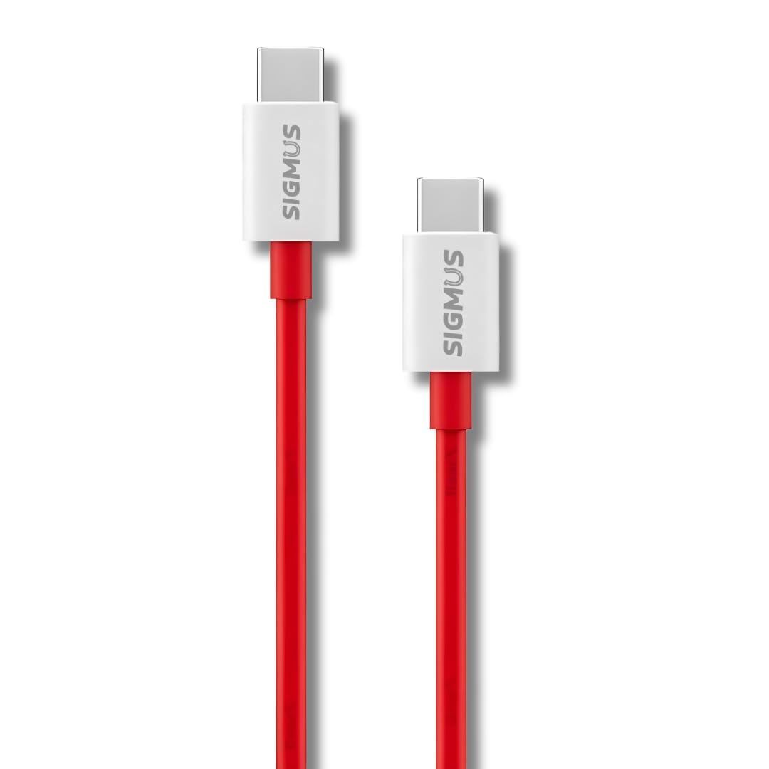 See full amazon price history chart for SIGMUS Type C TO C Red 65W Fast charging cable for One Plus and other Type C devices | Data Sync 480Mbps+ | Ultra-fast charging, TPE Finish and 15,000+ bands lifespan SIGMUS Type C TO C Red 65W Fast charging cable for One Plus and other Type C devices | Data Sync 480Mbps+ | Ultra-fast charging, TPE Finish and 15,000+ bands lifespan (B0DB7W8SGQ) Amazon Price History, Amazon Price Tracker
