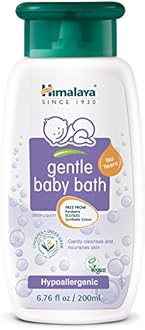 Himalaya Gentle Baby Bath, Gentle, Non-Irritating Cleanser for Nourishing Your Baby's Skin, 6.76 Fl Oz (Pack of 3)