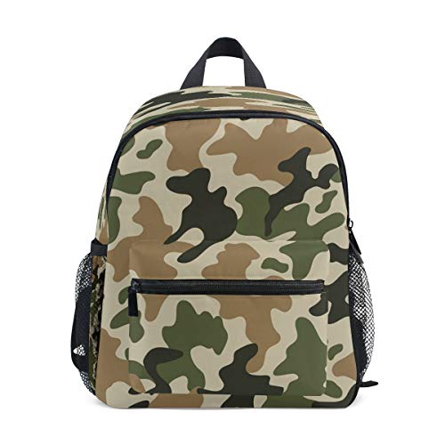 Preisvergleich Produktbild Hunihuni Kinder-Rucksack, Tarnmuster, für Kleinkinder, Vorschultasche, Schultertasche für Jungen und Mädchen