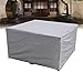 Pokrowce na Zestawy Mebli Ogrodowych Wodoszczelny, Plandeka Okryciowa na Meble Ogrodowe 210D Oxford, Odporny na Działanie Promieni UV, Pokrowiec na Stół Ogrodowy Szary (Size : 220×220×85cm)