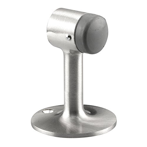 Prime-Line Products J 4847 1-Hole Door Stop, Floor Mount, Satin Nickel