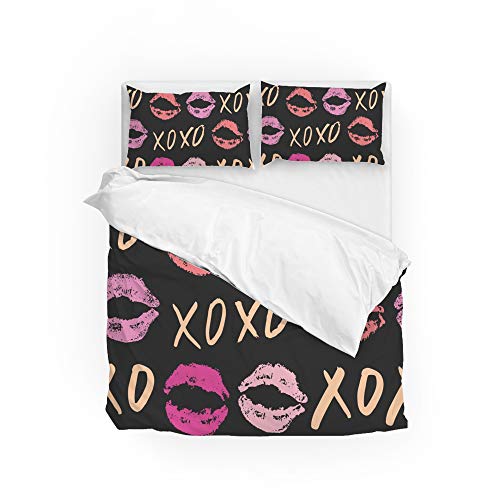 Parure de lit Xoxo housse de couette avec 2 taies d'oreiller microfibre - 2