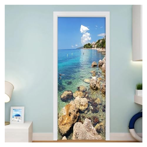 Étiquette murale pour porte stickers décoration maison 95x215cm - 4