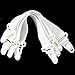 TINKSKY 4pcs Bed Sheet Grippers Garter Fastener Straps Elastic White