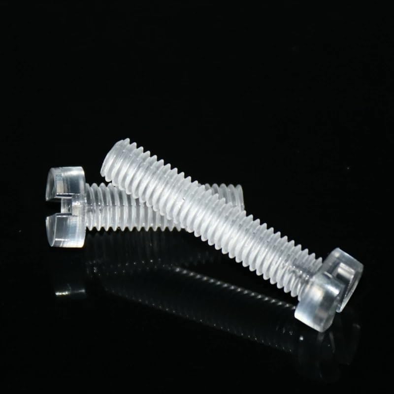 PC Acrylic Plastic Slotted Cheese Head Screws M3 M4 M5 M6 (500,M5 x 8mm)
