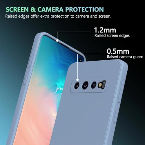 ULXITEYU Soft TPU Slim Case for Samsung Galaxy S10, Lightweight, Snug Fit, Drop-Resistant, Shock-Absorbent, Scratch-Resistant, Grass Gray - image 5