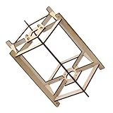 Étagère pour abat-jour à faire soi-même – idéale pour la création d'accessoires de lampe, pour lampes de table, lampes de bureau, lanternes portables, suspensions, etc. cadre hexagonal en bois pour lanterne