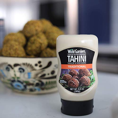 Wild Garden Easy Squeeze, Traditional Tahini, Great on falafel, sandwiches, salads, and S'mores! 9.9 oz Pack of 6