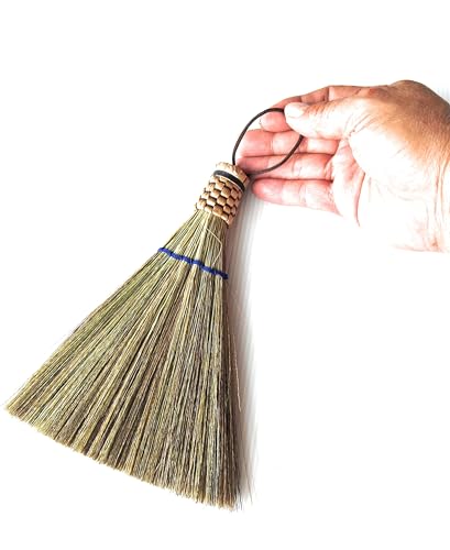 Image of 7.5 inch Overall Tall of Small Duster Brush Broom Handmade for Sweeping Table, PC, Keyboard Dirt dust