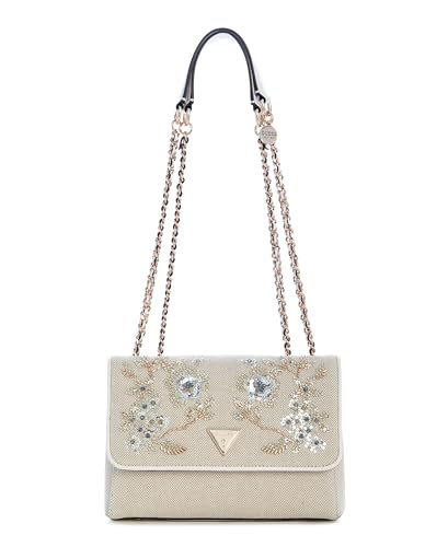 Sac à épaule Giully II GUESS écru imprimé floral avec bandoulière convertible