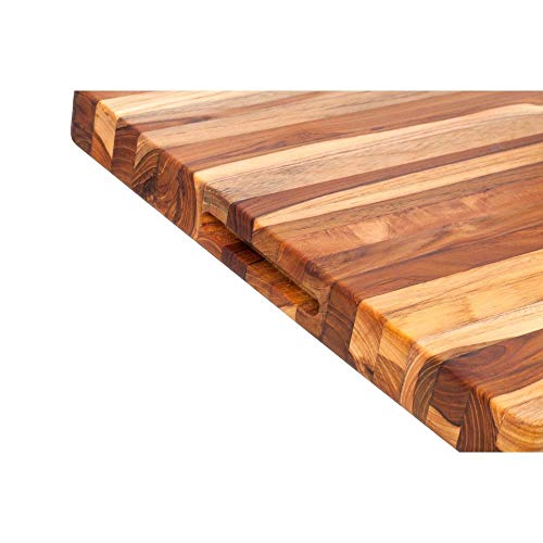 image for TeakHaus by Proteak Edge Grain Carving Board w/Hand Grip (Rectangle) |
