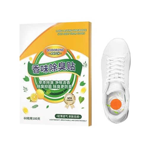 Solette adesive deodoranti, solette per rimuovere gli odori, 60 adesivi per scarpe comode e fresche - Decalcomanie per scarpe comode e fresche, adesivi per solette deodoranti