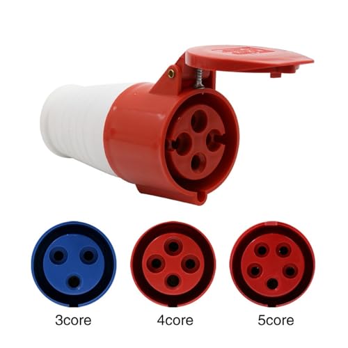 Conector de aviación 4 pines con protección impermeable IP67 de 16A 7