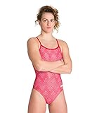 ARENA Damen Sport Badeanzug Kikko Light Drop Back, Red-multi Red, 40