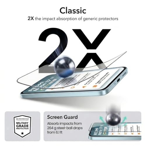 Image of Tempered Glass Screen Protector Guard for Redmi Note 17