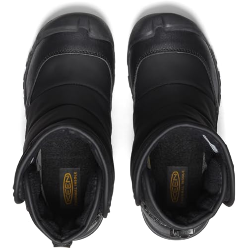 KEEN Unisex-Child Puffrider Insulated Waterproof Durable Easy On Snow Boots, Black/Steel Grey, 11 CA by KEEN - Image 5