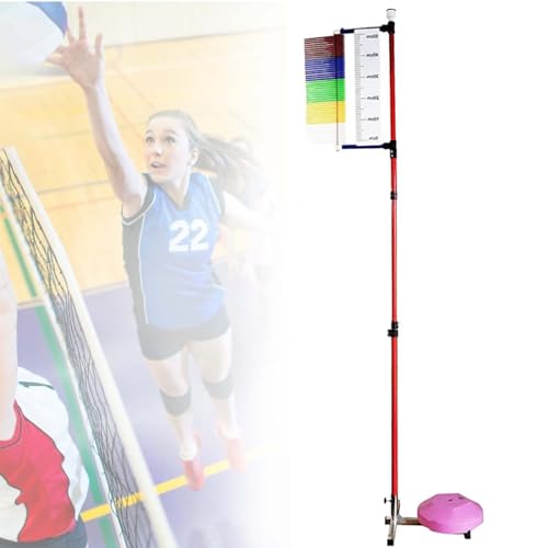 Pionowy tester skoku, 1,3-3,6 metra Regulowany skok Narzędzie do pomiaru kija,Pionowy tester Challengera do koszykówki i siatkówki,Sprzęt treningowy Jump dla siłowni szkolnych