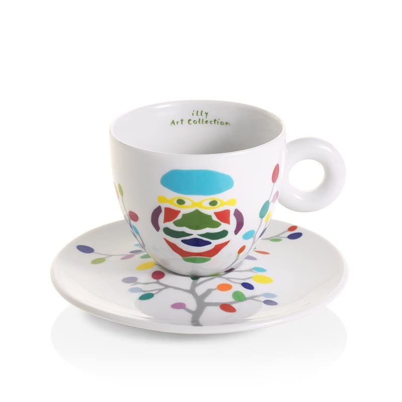 illy Art Collection Pascale Marthine Tayou 6 Cappuccino-Tassen nummeriert signiert