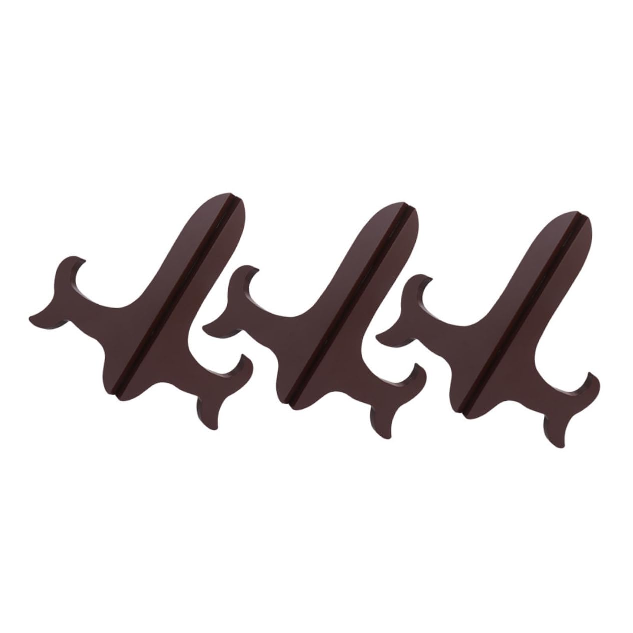 Ciieeo Rectangular Cake Stand Holder Wooden Plate Riser for Decor Multi-purpose Display Stand for Home Photo Cookbooks