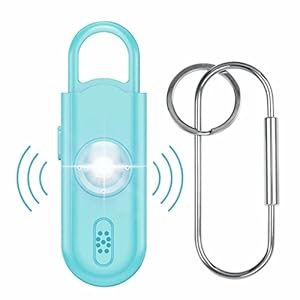 Safe Sound Personal Safety Alarm for Women, 130 dB Loud Siren with Strobe LED Flashlight, Softvox Safety Alarm Keychain…
