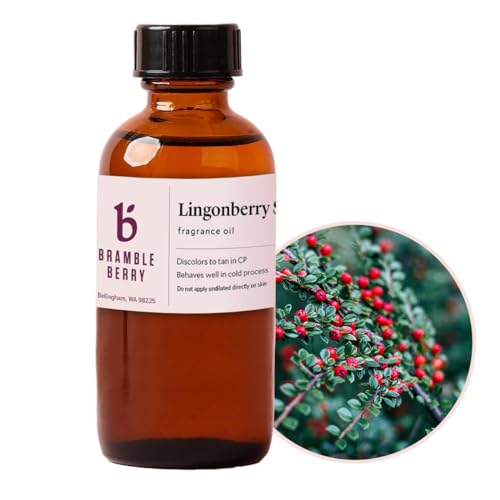 Image of Bramble Berry Lingonberry Spice Fragrance Oil 2 oz | Warm Fruity Scent for Soap Making, Candles, Lotion, Bath Bombs & Perfume | Skin Safe, Vegan, Paraben & Phthalate Free, DIY Craft Essential