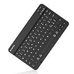 FINTIE 10" Wireless Bluetooth Tastiera per iOS (iPad 10.2, iPad Pro, iPad Air) e Android (Samsung Galaxy Tab S6 Lite, A7, Tab E, S5e, Tab A/Lenovo/Huawei Tablet), Layout Italiano, Nero