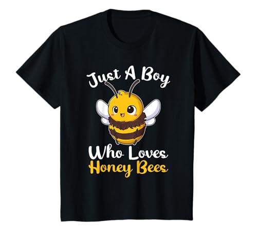 Niños Just A Boy Loves Honey Bees Boys Bees Pijama para niños Camiseta