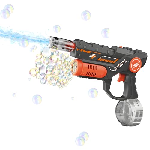 Image of Cable World 2 in 1 Gun Toy, Buuble Gun + Water Spray Gun (450 ML Capicity) with 8 to 9 Mtr Long Shooting Range, with Ligh, Sound Effect and with 2 Recharble Battery, All in 1 Gun Toy for Kids