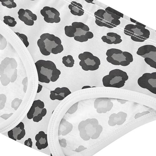 Black Gray Leopard Spots White Toddlers Underwear Floral 2t Cotton Panties Little Girl Florals Kids Briefs Undies4