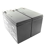 2 Einzel-Akkus mit Spannung: 12 Volt | Kapazität: 7200 mAh (7.20 Ah), 86.4Wh | Anschluss: FastOn F250 (FastOn 6.3 mm) | Zellen-Typ: Lead-Acid | System: Pb, Blei (kein Gefahrgut) | Einzel-Abmessungen: 151 x 64 x 94 mm | Gewicht: 4.94 kg (2 x 2.47 kg) | Bei Akku-Sätzen mit mehreren USV-Akkus immer das vollständige Set tauschen, nie nur einzelne Akkus.