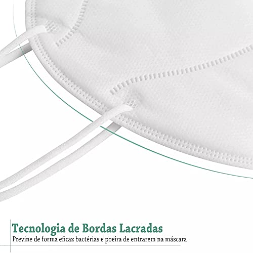 Kit Mascara Kn95 N95 Branca Proteção 20 Unidades