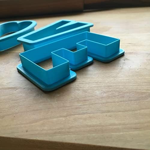 Sweet Prints Inc Set of 4 LOVE Cookie Cutters - Dishwasher Safe (Large: 5")