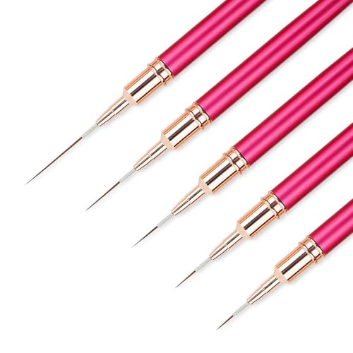 Nail art brushes,5 pcs nagelzubehör nageldesign,nagelkunst pinse Anzug,hohe Qualität pinsel nägel,nagelkunstpinselnagelpinsel set,nail art pinsel,Detailmalerei,nails charms(4/8/12/20/25mm)