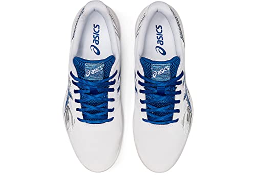 ASICS Tênis masculino Novak Gel-Game 8, Branco/Lake Drive, 7.5