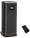 Aikoper Oil Filled Radiator Heater, 1500W Electric Portable Space Heaters for Indoor Use with Remote, Digital Thermostat, 4 Modes, 24h Timer, Overheat & Tip-Over Protection Quiet for Whole Room