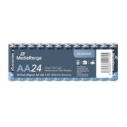 MediaRange Premium Alkaline Batterien, Mignon AA|LR6|1.5V, 24er Pack