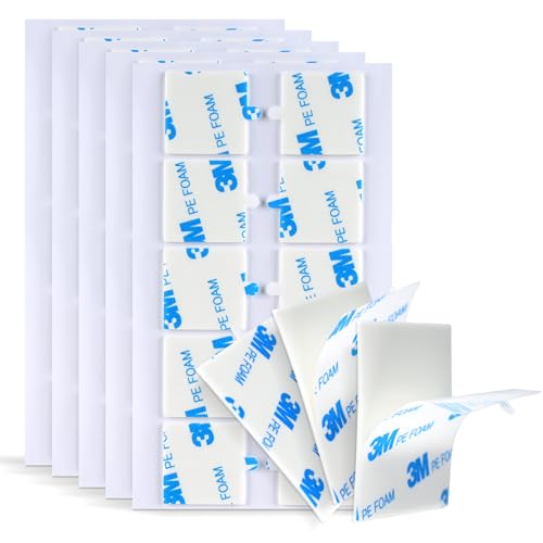 3M Double Sided Adhesive Square 11 50 Pcs Waterfroof Removable