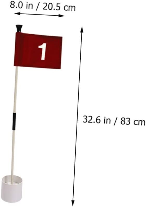 Golf Flagpole Set Golfing Flag Flagpole for Golf Flags for Room Golfing Accessories for Men